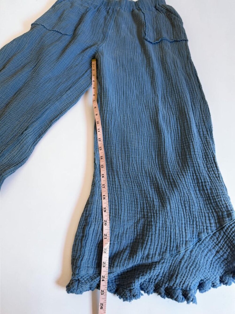 💙 Umgee Gauze Wide Leg Pants | Size Large | Excellent Preloved Condition - Picture 7 of 8